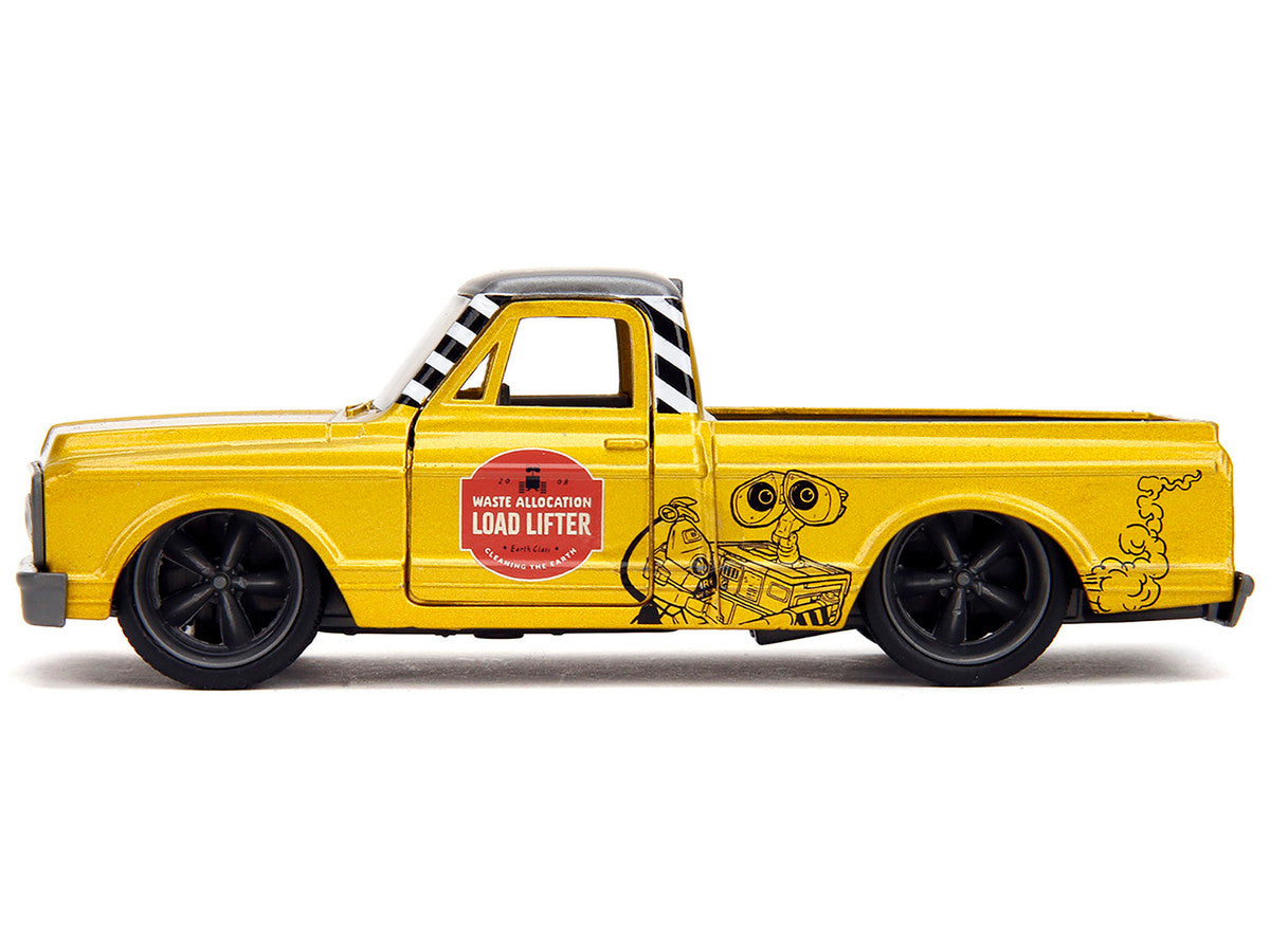 1972 Chevrolet Cheyenne Pickup Truck Gold Metallic with Gray Top "Wall-E" (2008) Movie "Hollywood Rides" Series 1/32 Diecast Model Car by Jada
