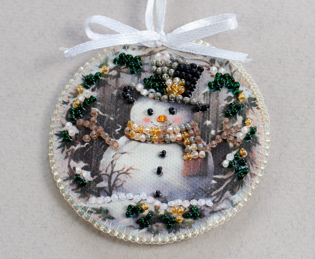 Bead Embroidery Kit Decoration - Winter guest ABT-031-2
