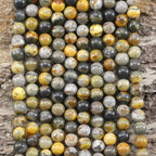 Bumble Bee Jasper Round 6mm 8mm-1