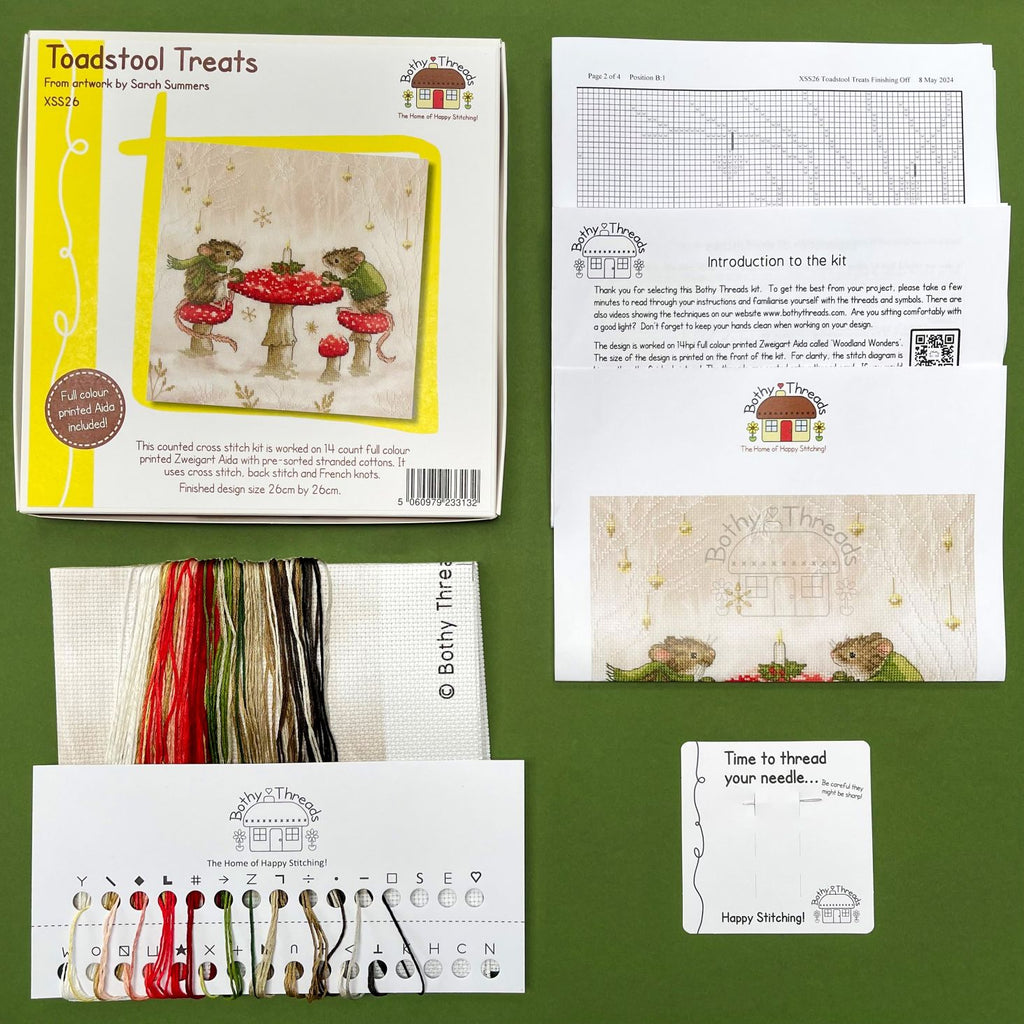 Toadstool Treats XSS26 Counted Cross Stitch Kit-1
