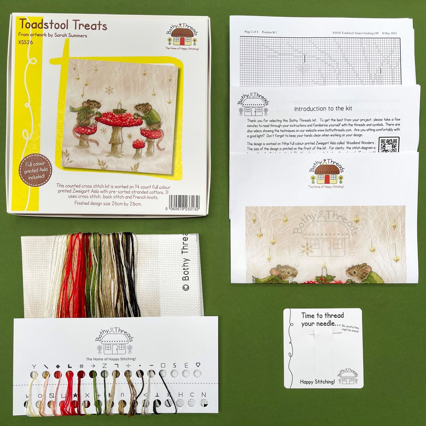 Toadstool Treats XSS26 Counted Cross Stitch Kit-1