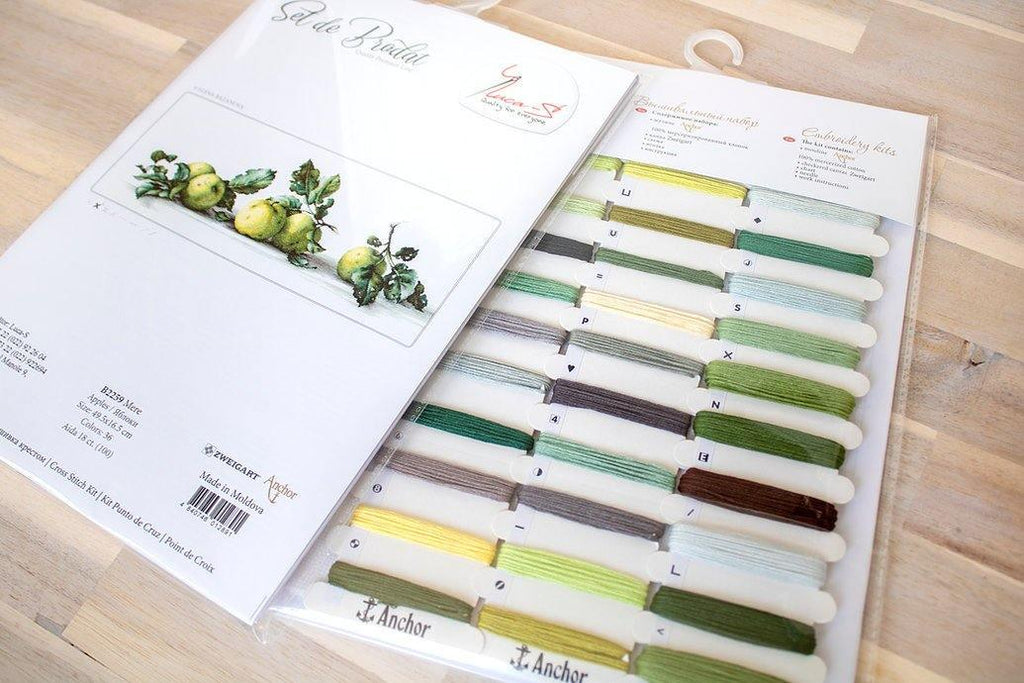 Still Life with apples B2259L Counted Cross-Stitch Kit-2