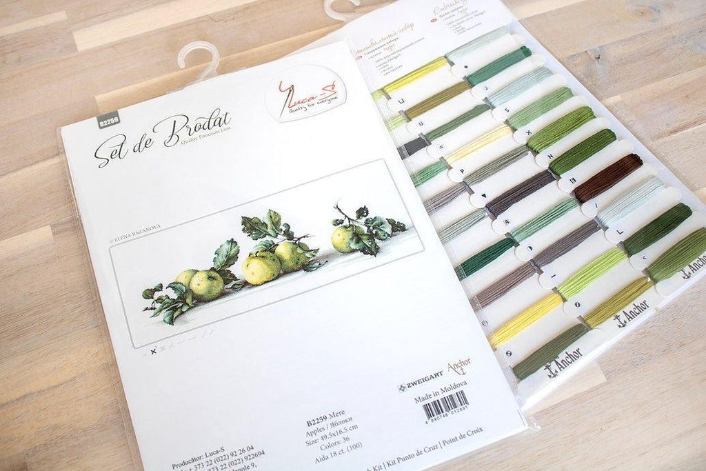 Still Life with apples B2259L Counted Cross-Stitch Kit-3