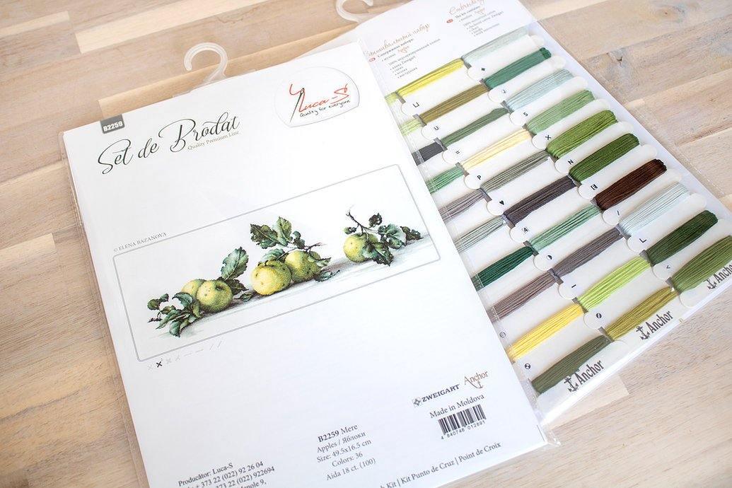 Still Life with apples B2259L Counted Cross-Stitch Kit-3